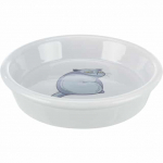 Trixie Bowl With Motif Ceramic kauss loomadele, keraamiline, motiiviga, hall, 0.25 l/&oslash; 13 cm