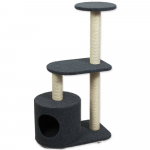 Magic Cat Scratching Tree Renata maja kassidele kratsimispostidega, hall, 53x34x95 cm