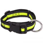 Dog Fantasy Collar Neoprene L kaelarihm koertele, laimiroheline, laius 2,5 cm, 45-68 cm