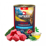 Ontario Adult Beef Pate Flavoured with Spirulina konservid t&auml;iskasvanud koertele veiselihaga ja spirulinaga, 400 g
