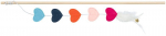 Trixie Teaser Rod Hearts m&auml;nguasi-&otilde;ng ka kassidele, kassim&uuml;ndi ja s&uuml;damekesega, 48 cm