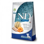 Farmina N&D Pumpkin Dog Grain Free Puppy Cod, Pumpkin & Cantaloupe teraviljavaba kuivtoit v&auml;ikeste t&otilde;ugude kutsikatele ja tiinetele v&otilde;i imetavatele emastele koertele, 2.5 kg