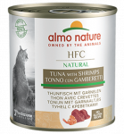 Almo Nature HFC Natural tuunikala krevettidega, m&auml;rgtoit t&auml;iskasvanud kassidele, 280 g