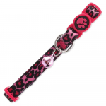 Active Cat Collar Nylon XS Leopard Pink kaelarihm kassile koos kellukesega, reguleeritav, 1x19-31 cm