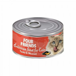 Four Friends Tuna & Mussel konservid kassidele tuunikala ja rannakarpidega, 85 g