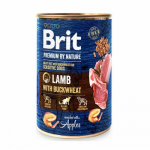 Brit Premium By Nature Lamb With Buckwheat m&auml;rgtoit koertele lambaliha ja tatraga, 400 g