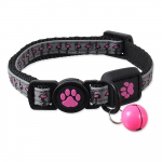 Active Cat Reflective XXS helkuriga, reguleeritav kaelarihm kassidele, roosa, 1x16-22 cm