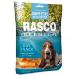 Rasco Premium Cheese Strip Twined By Chicken maiuspala t&auml;iskasvanud koertele kanaliha ja juustuga, 230 g