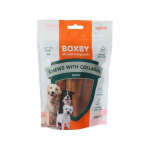 Boxby Chew With Collagen t&auml;iends&ouml;&ouml;t t&auml;iskasvanud koertele ilma toornahata, liigestele, nahale ja karvkattele, 100 g