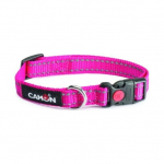 Camon koerarihm nailonist helkur&otilde;mblustega, fuksiaroosat v&auml;rvi, 15 mm x 26-40 cm