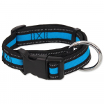 Dog Fantasy Collar Neoprene M kaelarihm koertele, sinine, helkurdetailidega, reguleeritav, 2.5 cm x 34-49 cm