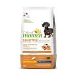 Natural Trainer Sensitive No Gluten Adult Mini Salmon gluteenivaba kuivtoit v&auml;ikestele t&otilde;ugudele l&otilde;hega, 7 kg
