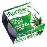 Monge Fruits Kana & Aloe Kitten m&auml;rg t&auml;iends&ouml;&ouml;t kassipoegadele, 80 g