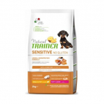 Natural Trainer Dog Sensitive No Gluten Puppy&Junior Small&T Salmon gluteenivaba kuivtoit v&auml;ikeste t&otilde;ugude kutsikatele ja juunioridele l&otilde;hega, 0,8 kg