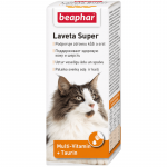 Beaphar Laveta Super For Cats toidulisand kassidele terve naha ja karvkatte heaks, 50 ml