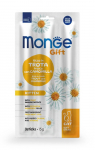 Monge Gift Cat Soft Sticks Kitten Trout With Camomile pehmed pulgad kassipoegadele, forelli ja kummeliga, 15 g