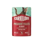 Carnilove Cat Pouch Fazan Vaarika Lehed m&auml;rgtoit kassidele, 85 g