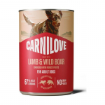 Carnilove Wild Meat Lamb & Wild Boar konservid t&auml;iskasvanud koertele, 400 g