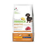 Natural Trainer Sensitive No Gluten Adult Mini Lamb gluteenivaba kuivtoit tundlikele v&auml;ikestele t&auml;iskasvanud koertele lambalihaga, 7 kg