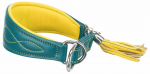 Trixie Active Comfort krae hurtadele, naturaalnahast krae, XS 21&ndash;26 cm/40 mm, petrol sinine
