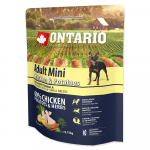 Ontario Dog Adult Mini Chicken And Potatoes kuivtoit t&auml;iskasvanud v&auml;ikeste t&otilde;ugude koertele kanaliha ja kartuliga, 0,75 kg