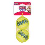 KONG Air Squeaker Tennis Ball Large tennispallid koertele piiksujaga, mitteabrasiivsed, 2 tk, d 83 mm