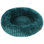 Dog Fantasy Stripe Round koeravoodi, smaragdroheline, 60 cm