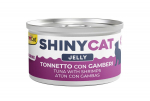 GimCat ShinyCat Jelly Tuna With Shrimps konserveeritud t&auml;iends&ouml;&ouml;t t&auml;iskasvanud kassidele, 70 g