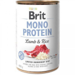 Brit Care Mono Protein Lamb & Rice monoproteiinikonservid koertele lambalihaga ja riisiga, tundlikule seedimisele, 400 g