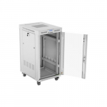 Lanberg | Rack cabinet 19" free-standing 22U/600x800 (flat pack) with glass door | FF01-6822-12SL | Grey | FF01-6822-12SL | 5901969441123