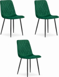 Leobert Krzesło TURIN - ciemna zieleń aksamit x 3 | model_3661_3-TURIN-AMPY03 | 5903332067213