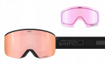 Giro Gogle zimowe damskie ELLA BLACK RAILS (Cylindrical) (Lustrzana szyba kolorowa VIVID-Carl Zeiss ROSE GOLD 19-42% S2 + VIVID INFRARED 43-79% S1) | GR-7171912 | 196178135160