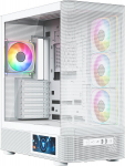 PC case Volcano AQ400 ARGB MIDI WHITE | MC-A-AQ400-4FA-W | 5903560983095
