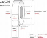 Capture Capture CA-LB3041 etykiet do nadruku Biały | CA-LB3041 | 5706998986283