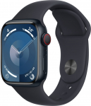 Apple Watch 9 GPS + Cellular 41mm Sport Band M/L, midnight (MRHT3ET/A) | MRHT3ET/A | 195949021909