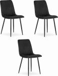 Leobert Krzesło LAVA - czarny aksamit x 3 | model_3461_3-LAVA-SIMY02 | 5903332066681