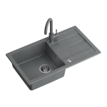 Plautuvė su mai&scaron;ytuvu Quadron GO MAX, TQ7744GMSZ, pilka | TQ7744GMSZ | 5903242534959