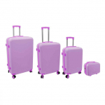 Affek Design Suitcase set 4 pcs. 98L (48x29x75cm) + 60L (42x25x64cm) + 43L ( 36x23x56cm) + 15L (24x17x33cm) pink 8000303316404 | 8000303316404 | 8000303316404
