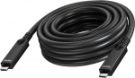 Kabel USB Vision 15 m USB C aktywny optyczny DP 1.4 16,2 Gb/s USB 2.0 480 Mb/s DP 2.1 40 Gb/s USB 3.2 10 Gb/s PD 60 W wzmocniony Kevlarem (TC 15MUSBC/BL) | TC 15MUSBC/BL | 1219661400008