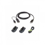 Aten Zestaw kabli KVM 2L-7D02UHDPX4 HDMI-DP, True 4K | 14.01.7335 | 4710469342158