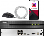 Rejestrator HiLook Rejestrator IP HiLook by Hikvision NVR-104MH-C/4P(STD)(D) / NVR-4CH-5MP/4P 4 kanałowy sieciowy z POE | NVR-104MH-C/4P(STD)(D) / NVR-4CH-5MP/4P | 6936422170530