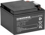 Europower Akumulator AGM serii EPS 12V 28Ah (Żywotność 8-12 lat) | 5902367800406 | 5902367800406