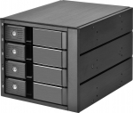 SilverStone SST-FS304-12G Externes 3,5-Zoll-Geh&auml;use, 4-Bay - schwarz | ZUWE-512 | 4710679815466
