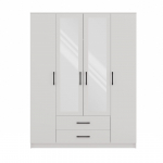Topeshop ROMANA 160 BIEL bedroom wardrobe/closet 11 shelves 4 door(s) White | ROMANA 160 BIEL KPL | 5902838465974