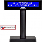 LCD z&aacute;kazn&iacute;cky displej Virtuos FL-2026MB 2x20, USB, čierny | EJG0008 | 8594182292824