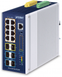 Switch Planet Industrial L3 8-Port Zarządzany Gigabit Ethernet (10/100/1000) Obsługa PoE Aluminium Niebieski (IGS-6329-8UP2S4X) | IGS-6329-8UP2S4X | 4711605286398