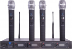 Mikrofon Azusa Mikrofon PLL-400 UHF 4 kanały (4 mikrofony do ręki) | LEC-MIK0116-4 | 5901436747680