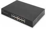 Switch Digitus 16-portowy Gigabit 19'' niezarządzalny (DN-80112-2) | DN-80112-2 | 4016032498490