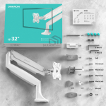 MONITOR ACC DESK MOUNT/13-32" WHITE G100-W ONKRON | G100-W | 4603728443362