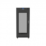 Standing installation rack cabinet 19 inches 22U 800X800 black LCD perforated door | FF01-8822-23BL | 5901969433913